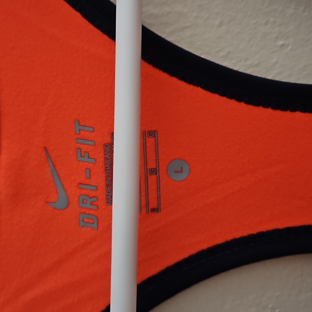 Large Nike Women's‎ Orange Tank Top - Picture 3 of 5